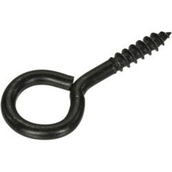 Schroefogen 20x10mm zwart 4st