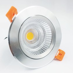Inbouwspot LED grijs alu 10 Watt 95mm tot 104 mm zaagmaat dimbaar