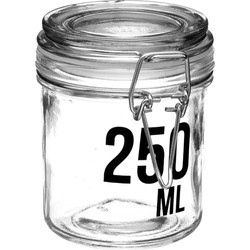 Inmaakpot/voorraadpot 0,25L glas met beugelsluiting - Voorraadpot