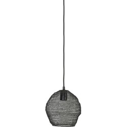 Light & Living - Hanglamp NOLA - Ø18x20cm - Zwart