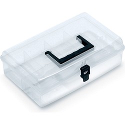 Kistenberg Sorteerbox/vakjes koffer - kleine spullen - 5 vaks - kunststof - 29 x 20 x 8.5 cm - Opbergbox