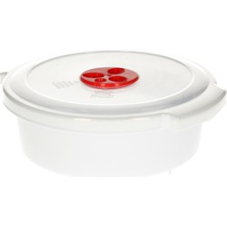PlasticForte Magnetronschaal - 1,5L - wit - kunststof - Magnetronbakken