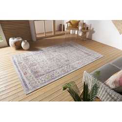 Vintage Binnen- En Buitenkleed - Luxor Crème/Multi - 120 X 170 CM