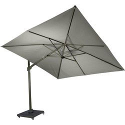 Cavalo parasol aluminium dark grey 300x300/8 dark grey
