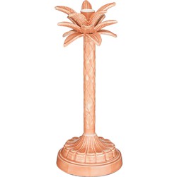Mica Decorations Kandelaar Palmboom - H30 x Ø13 cm - Roze