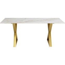 Eettafel Eternity Cross Brass 180x90cm