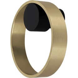 BIJOU Wandlicht 10 Watt geborsteld goud + zwart