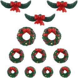 Garland and wreaths, set of 12