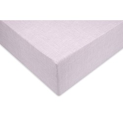 Zo!Home Hoeslaken Lino fitted sheet Grey Lilac 90 x 200 cm