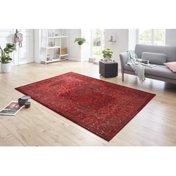 Vintage Laagpolig vloerkleed - Kirie - Rood - 160 X 230 CM