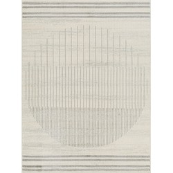 Modern Scandinavisch Tapijt ENSO - Ivoor/Grijs - 160x215 cm