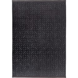 Basic Home Wasbaar Vloerkleed - Effen Tapijt- Soft & Anti-slip - Antraciet- 120x160 CM