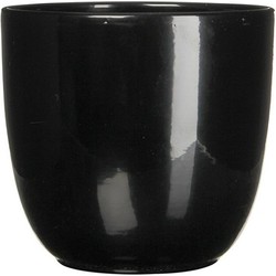 3 stuks - Bloempot Pot rond es/9 tusca 9 x 10 cm zwart Mica