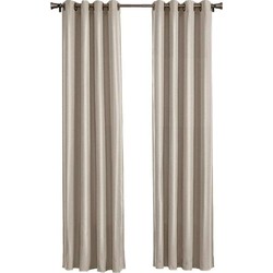 Larson - Luxe effen blackout gordijn - met ringen - 1.5m x 2.5m - Beige