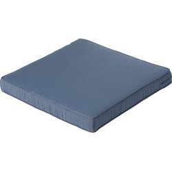 Madison - Lounge luxe Panama safier blue - 60x60 - Blauw