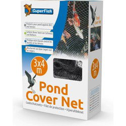 Superfish vijverafdeknet 3 x 4 m 10 pinnen