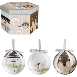 House of Seasons Cadeau Set Kerstballen - 14 Stuks - Ø7,5 cm - Onbreekbaar - Wit