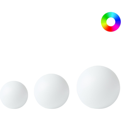 Beliani LOBAINA - LED bolvormige lamp voor buiten-Wit-Polypropyleen