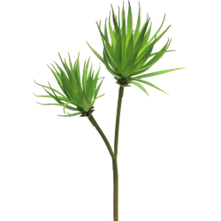 Agave plant pick x2 green 64 cm kunstbloem