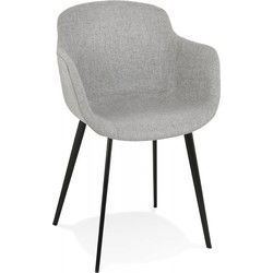 Stoel met armleuningen RIGA 59x54x80 cm Grijs