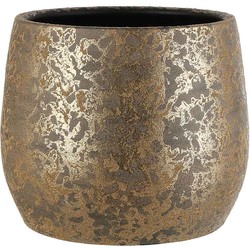 Mica Decorations Clemente Bloempot - H25 x Ø32 cm - Terra - Goud