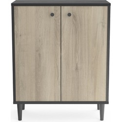 Klein 2-deurs dressoir Wood Effect L61cm - ARTY