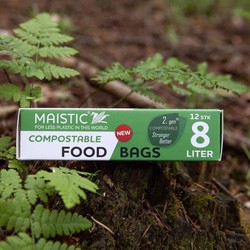 Zakjes voor composteerbare bioplastische voedselopslag