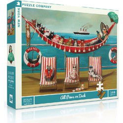 New York Puzzle Company Alle poten aan dek - 500 stukjes
