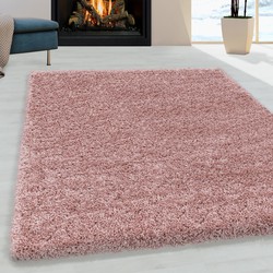 Tapijtenloods Monaco Soft Shaggy Hoogpolig Vloerkleed Roze- 200x290 CM