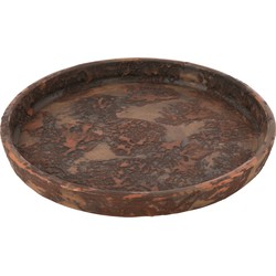 J-line - Plate Flowerpot Terra Brown/rust - 40x40x4cm