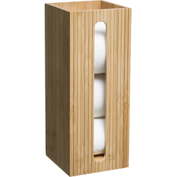 Nordix Wc Rolhouder - Staand - Bamboe - Toiletrolhouder - Opbergbox - Badkamer - Smal - Toiletkastje