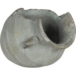 Clayre & Eef Bloempot  23x18x16 cm Grijs Steen Bloempot binnen