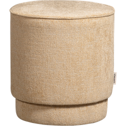 vtwonen Pearl Poef - Butter - Butter Melange - 45xØ40