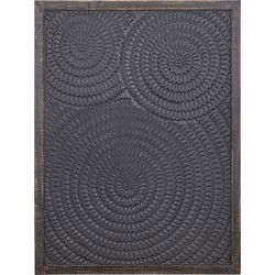 PTMD Wandpaneel Levya - 78x3x105 cm - Hout - Zwart
