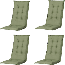 Madison - Kussen lage rug Basic green - 105x50 - Groen - 4 Stuks