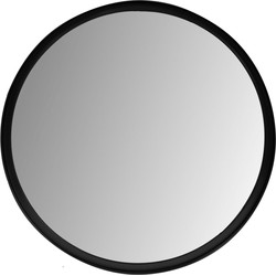 Wandspiegel Fletcher Rond - 50 - zwart - Metaal/glas