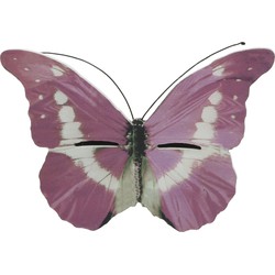Roze vlinder insectenhotel 20 cm - Insectenhotel