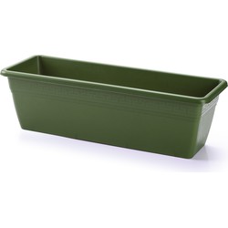 Plantenbak groen rechthoekig 50 x 17 x 15 cm - Plantenbakken