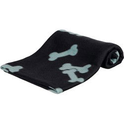 TRIXIE BEANY FLEECE HONDENDEKEN ZWART 100X70CM