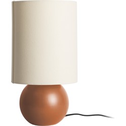 Leitmotiv - Tafellamp Alma Ball - Mat caramelbruin