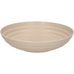 PlasticForte diep soep bord - taupe - kunststof - D19 cm - Diepe borden