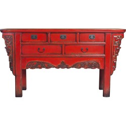 Fine Asianliving Chinese Sidetable Rood B160xD45xH90cm