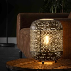 Hoyz - Tafellamp Etch - 1 Lamp - Grijs - 25x25x33