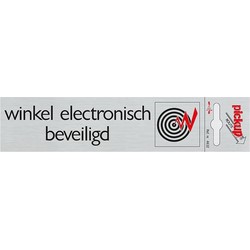 Route Alulook 165 x 44 mm Sticker winkel elektronisch beveiligd