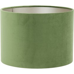 Light&living Kap cilinder 25-25-18 cm VELOURS dusty green