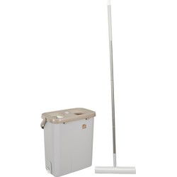Dweilsysteem met 151 cm lange steel met 2 reservoirs - Grijs