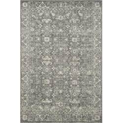 Safavieh Transitional Indoor Woven Area Rug, Evoke Collection, EVK270, in Grey & Ivory, 155 X 229 cm