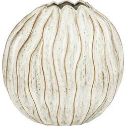Mica Decorations Vaas Jovi - 35x17x35 cm - Keramiek - Wit