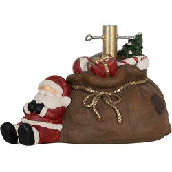Clayre & Eef Kerstboom Standaard Bruin Keramisch materiaal Kerstman