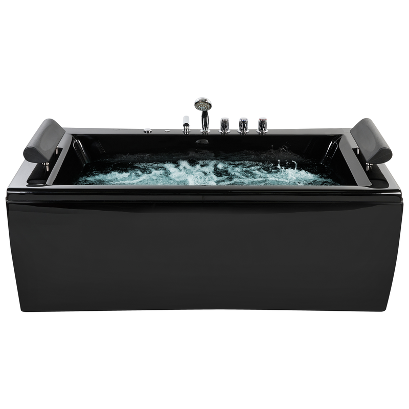 MONTEGO - Whirlpool - Zwart  - 83  x 172 cm - Acryl - 